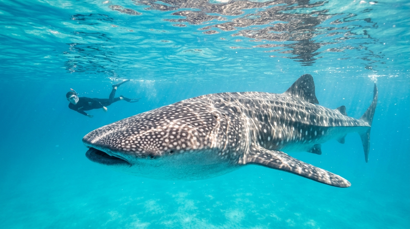 Tiburón ballena en Holbox